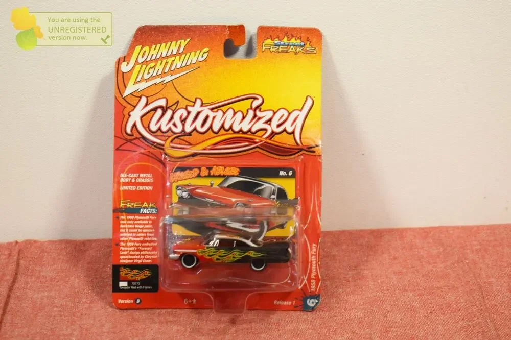 Johnny Lightning 1:64 Street Freaks 1958 Plymouth Fury Die-Cast